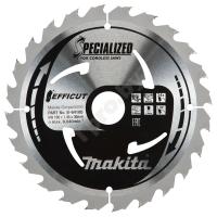 Пильный диск для дерева EFFICUT 190x30x1.0х24T (для аккум. инстр.) Макита (B-64185)