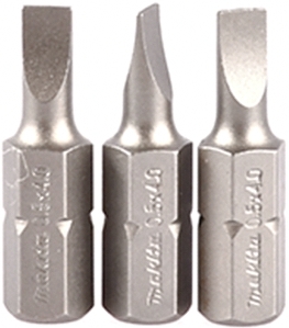 Набор насадок SL 0.5x4.0, 25 мм, 3 шт Makita B-23519