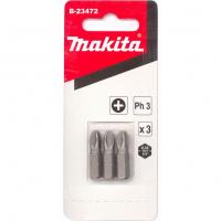 Биты Makita B-23472 PH3 25мм 3 шт PHILLIPS