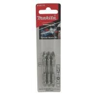 Биты двухстороннии Макита PZ2 65мм Torsion 3шт (B-20719)
