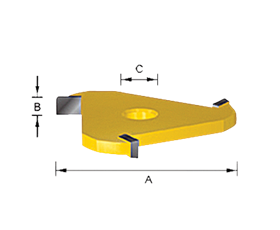 Фреза пазовая дисковая 8х47.6х3мм Makita D-12055