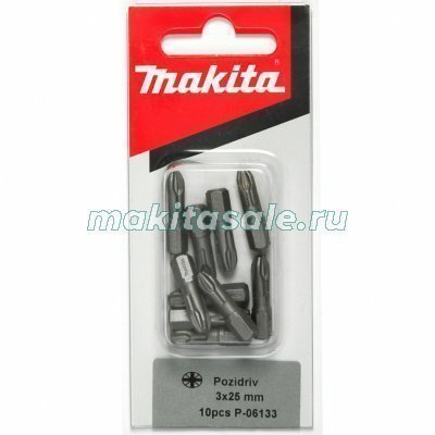 Биты Макита PZ3 25мм Torsion 10шт (P-06133)