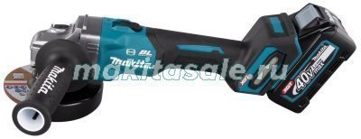 Аккумуляторная угловая шлифовальная машина Makita GA005GM201