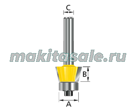 Наклонная фреза Makita R22 19.9х9.5х8х32х2Т (D-10615)