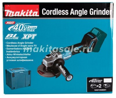 Аккумуляторная угловая шлифмашина XGT Makita GA013GM201