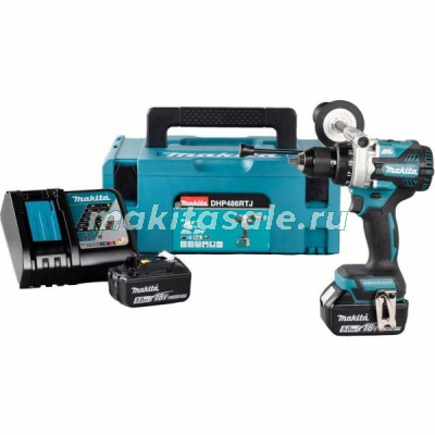 Аккумуляторная ударная дрель-шуруповерт Makita DHP486RTJ
