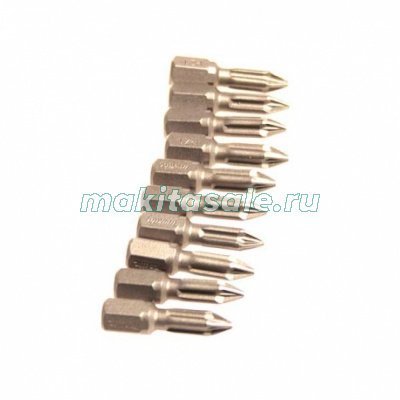 Биты Макита PZ2 25мм Torsion 10шт (P-06111)