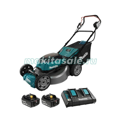 Аккумуляторная газонокосилка Makita DLM530Z-PT2 (2*BL1850B и з/у DC18RD в комплекте)