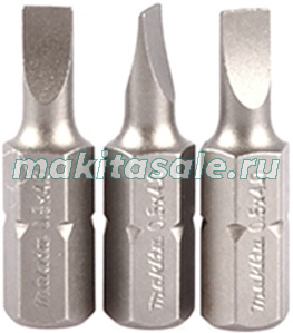 Набор насадок SL 0.5x4.0, 25 мм, 3 шт Makita B-23519