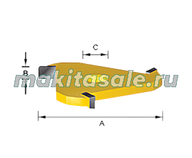 Фреза пазовая дисковая 8х47.6х2мм Makita D-12033