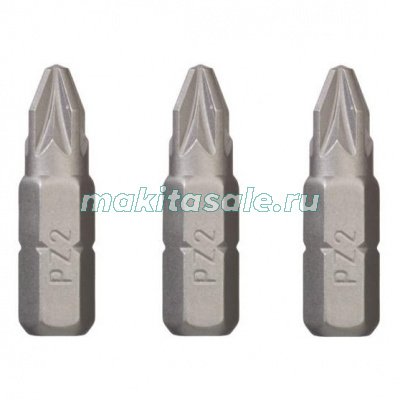 Бит Makita B-23494 PZ2 25 мм 3шт Pozidriv