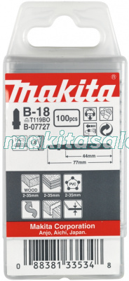 Пилка для лобзиков Макита № B18 100шт (B-07727)