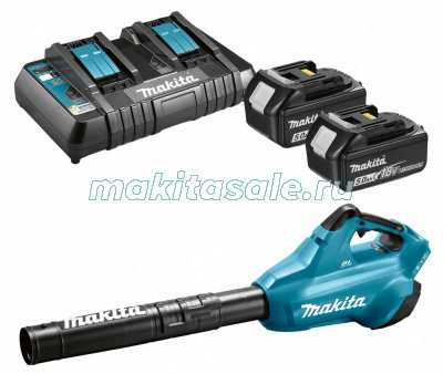 Аккумуляторная воздуходувка Makita DUB362Z-PT2 (2*BL1850B и з/у DC18RD  в комплекте)
