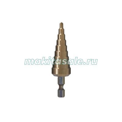 Шаговое сверло Макита ступенчатое TiN 4-12х65мм (D-40113)