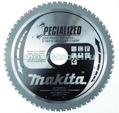 Пильный диск Макита по металлу 185x30x1.6х64T (B-34154)