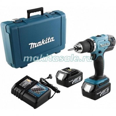 Аккумуляторная дрель-шуруповерт Makita DDF453RFE