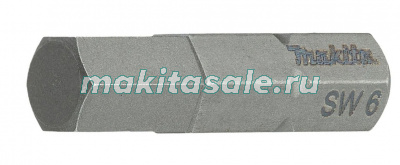 Насадка  Makita P-21406 шестигранник 25мм №6 10шт