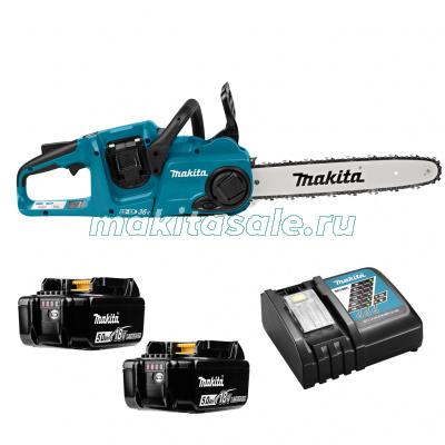 Аккумуляторная цепная пила Makita DUC353Z-RTE (2*BL1850B и з/у DC18RС  в комплекте)