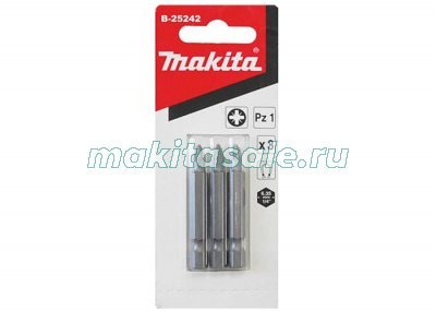 Биты Макита PZ1 50мм 3шт (B-25242)