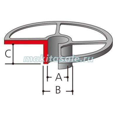 Направляющая втулка Makita 193337-3 25x29x13мм для фрезеров RP0910/ 1110