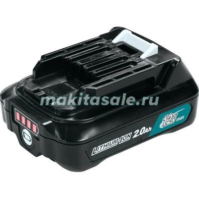 Аккумулятор BL1021B (12В, 2Ач, индикатор заряда), картон, 1 шт. Макита (197396-9)