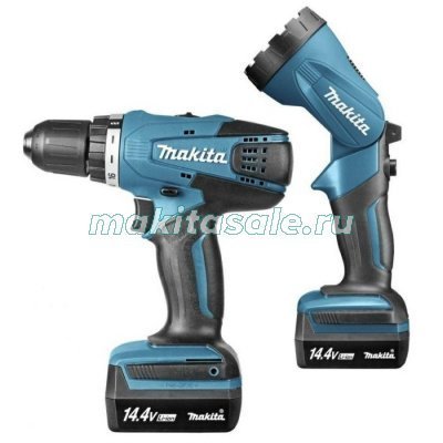 Аккумуляторная дрель-шуруповерт Makita DF347DWLE