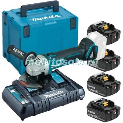 Аккумуляторная угловая шлифмашина Makita 199227-8 DGA504ZXC