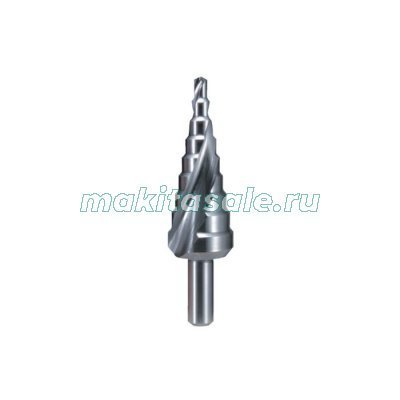 Шаговое сверло Макита ступенчатое спиральное TiN 4-32х102мм (D-40191)