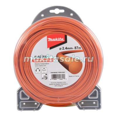 Триммерная леска, круглая, 2.4 мм х 87 м Makita E-02761