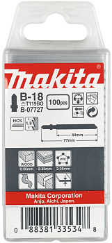 Пилка для лобзиков Макита № B18 100шт (B-07727)