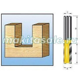 Пазовая фреза с двумя режущими кромками Makita D-67826