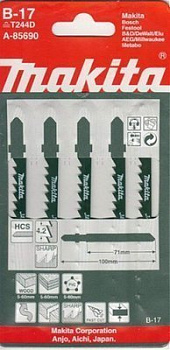 Пилка для лобзиков Макита № B17 5шт (A-85690)