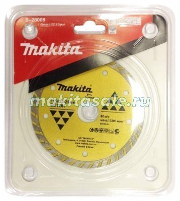 Диск алмазный Макита Standart 115x22.23 (B-28008)